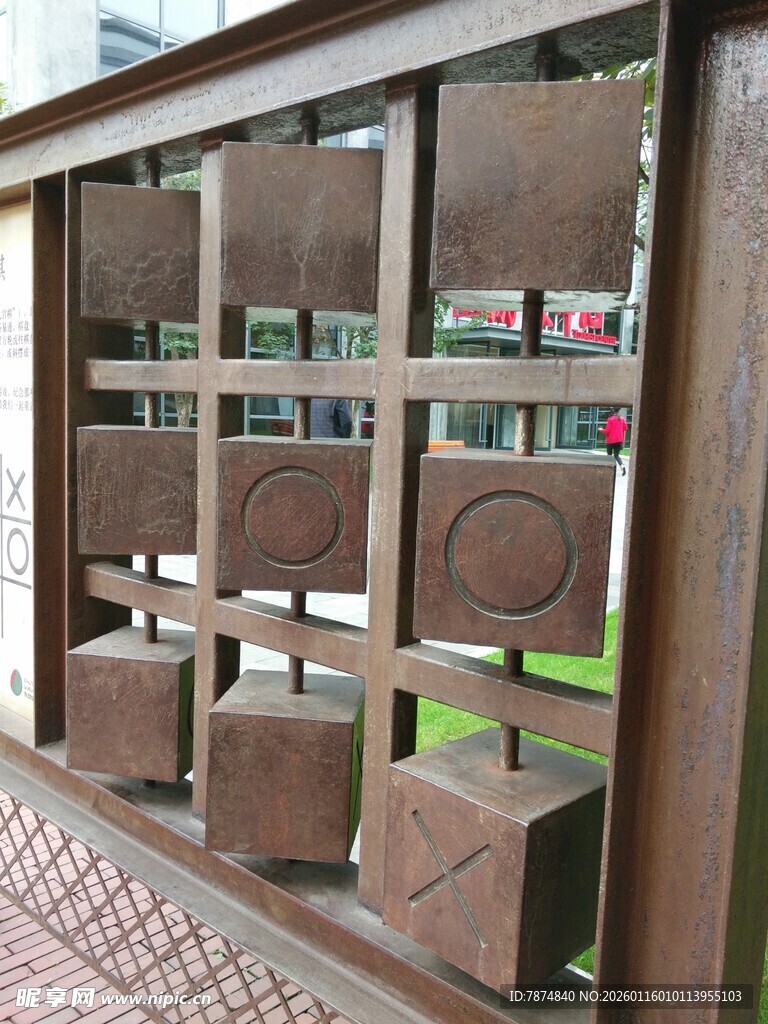 中式雕花金属栏杆