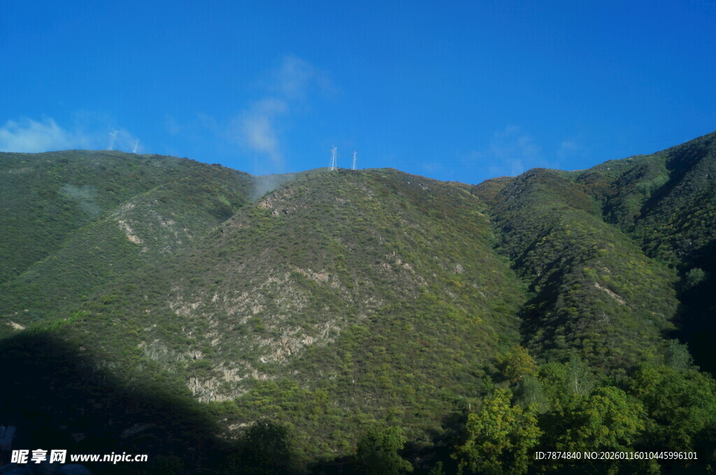 青山蓝天自然美景