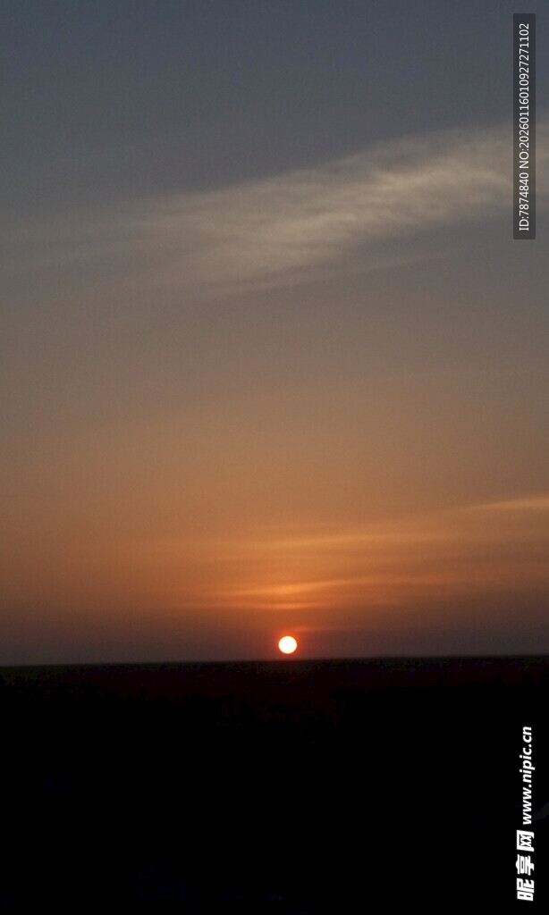 日落时分的美丽天际线