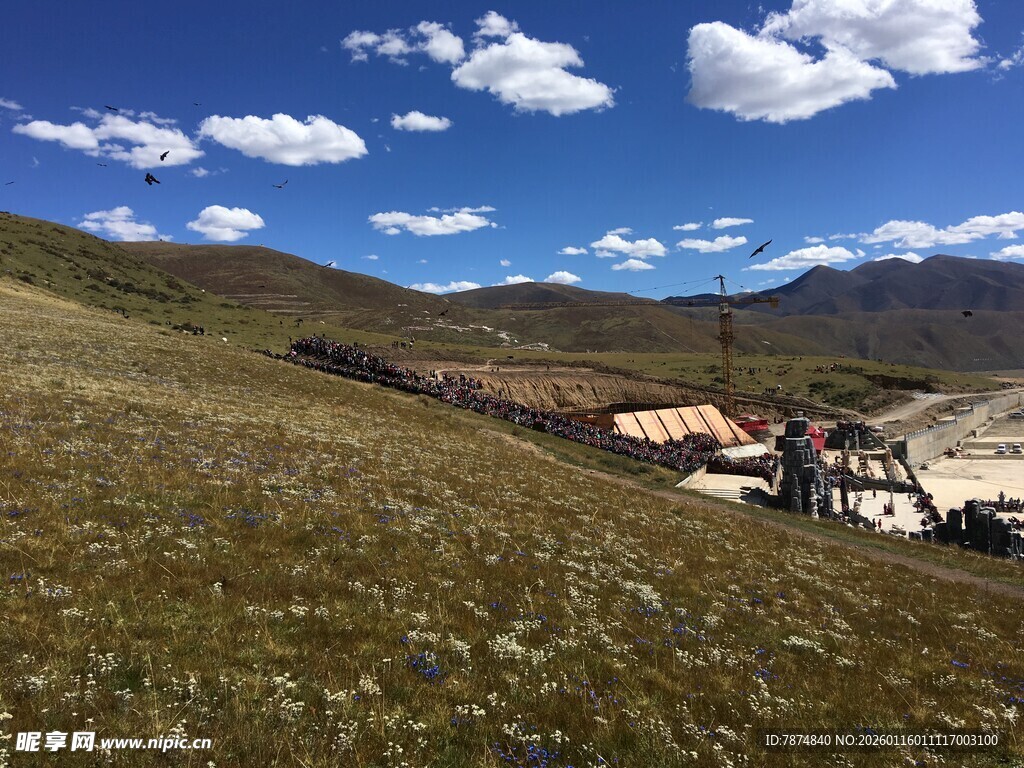草原乡村风光美景