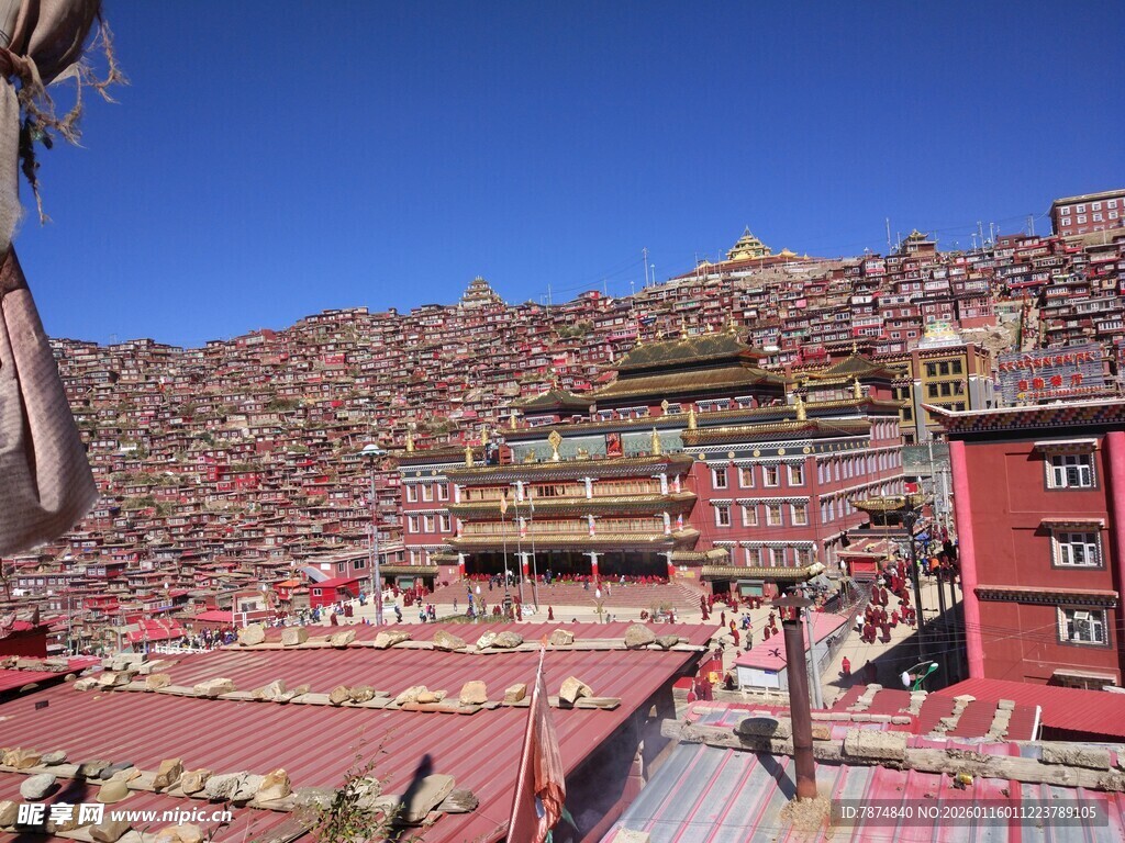 壮观藏式建筑景观