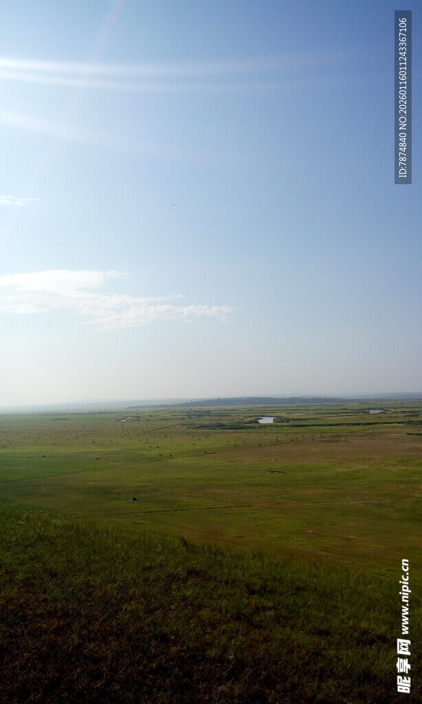 广袤草原 蓝天绿地美景