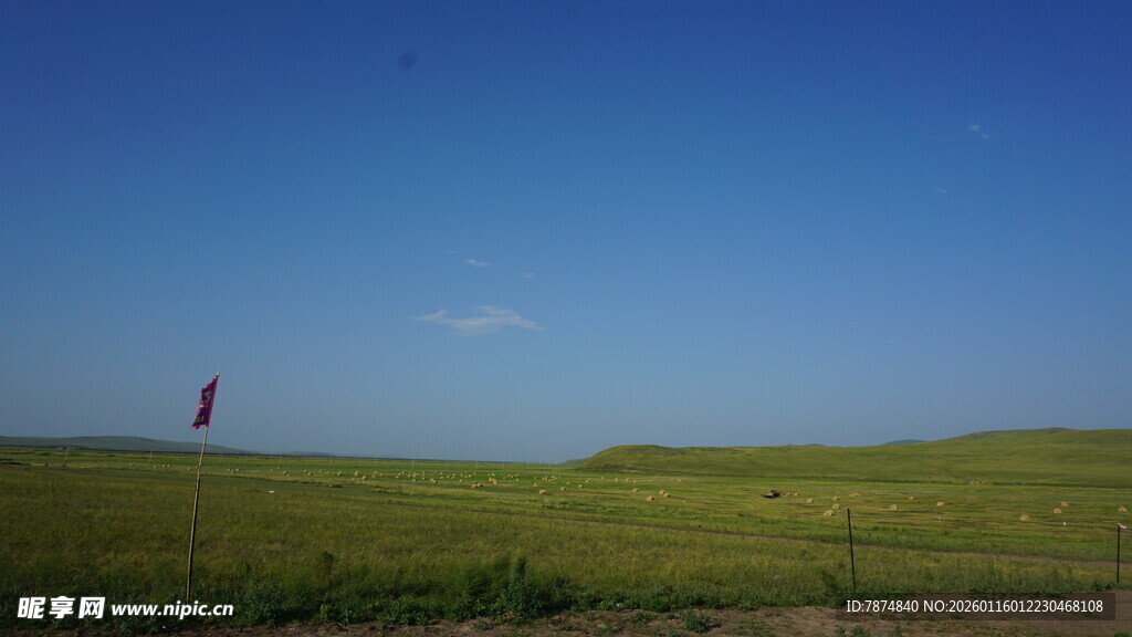 草原上的孤独身影