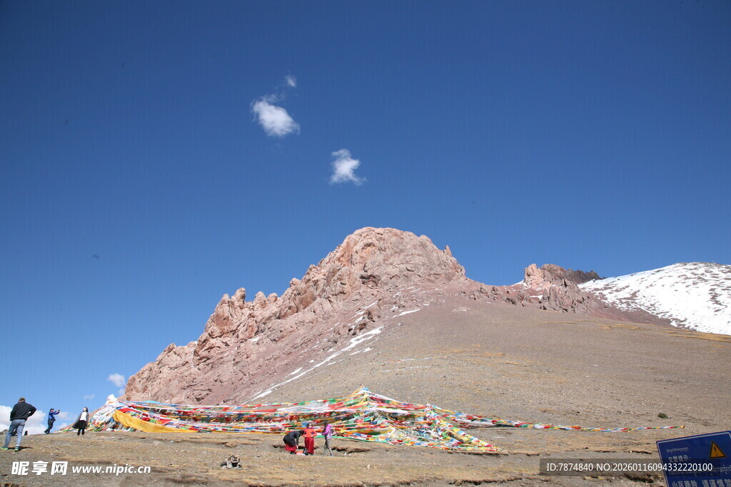 壮丽雪山下的高原风光