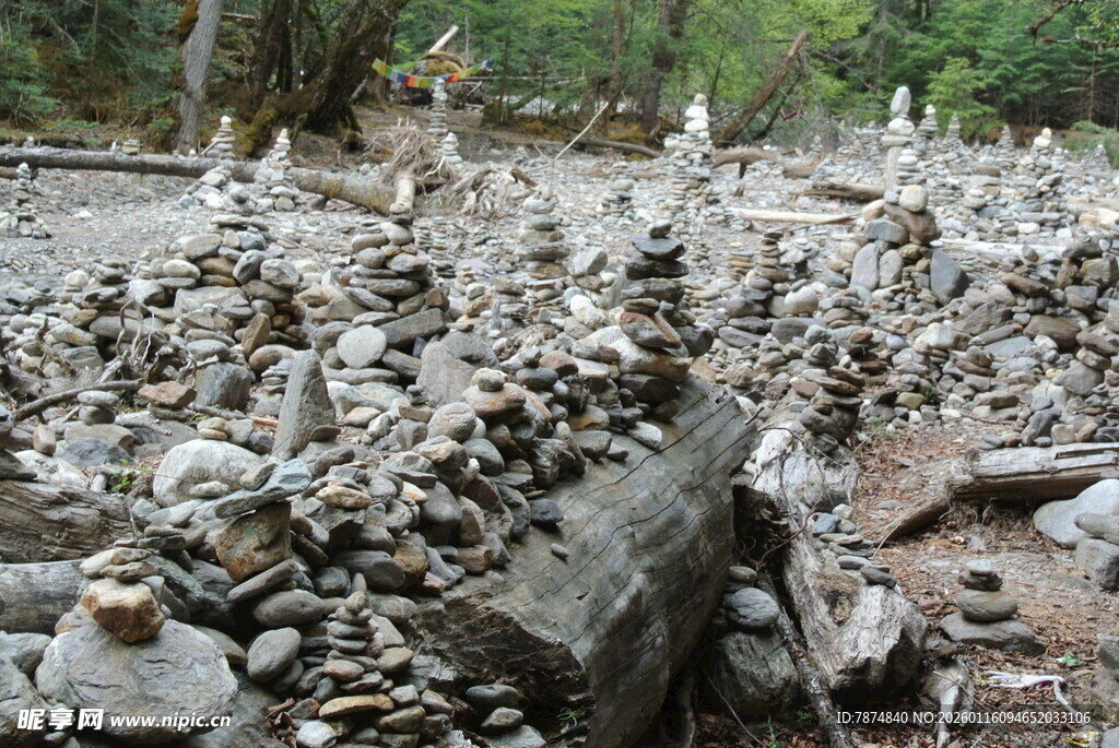 石堆景观 自然中的独特景致