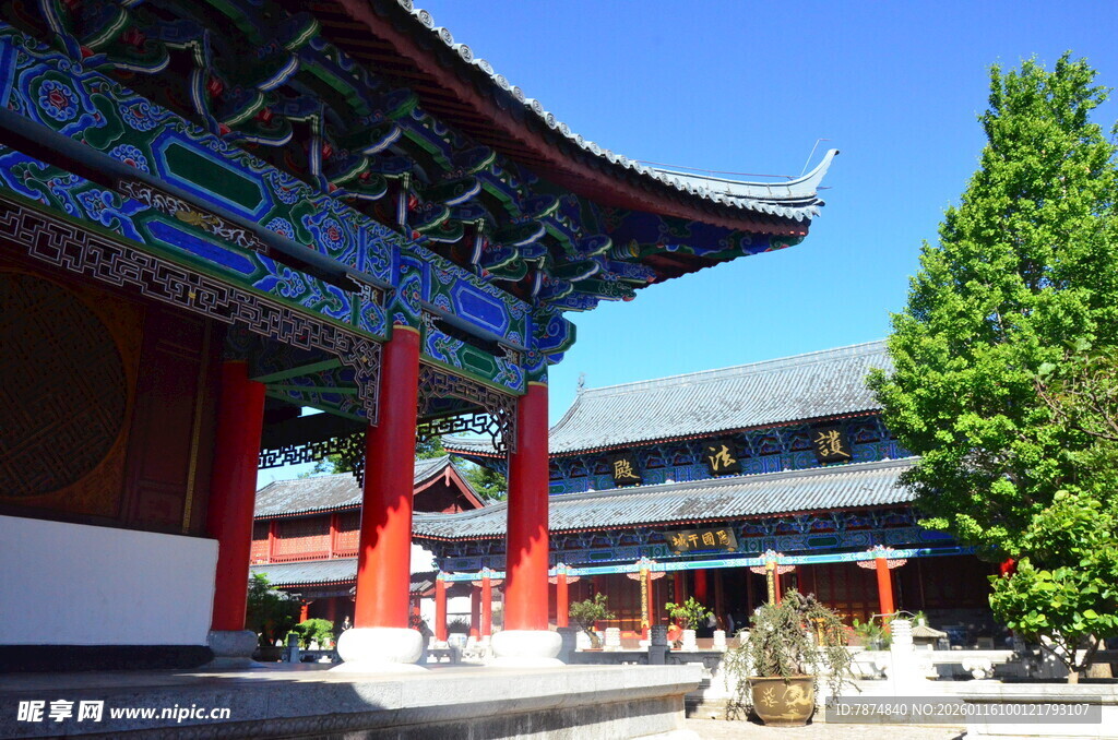 中式古建筑庭院景观