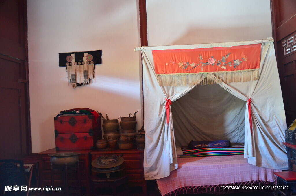 古典中式风格的雅致卧室