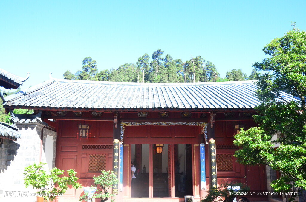 古雅中式建筑 绿植相伴