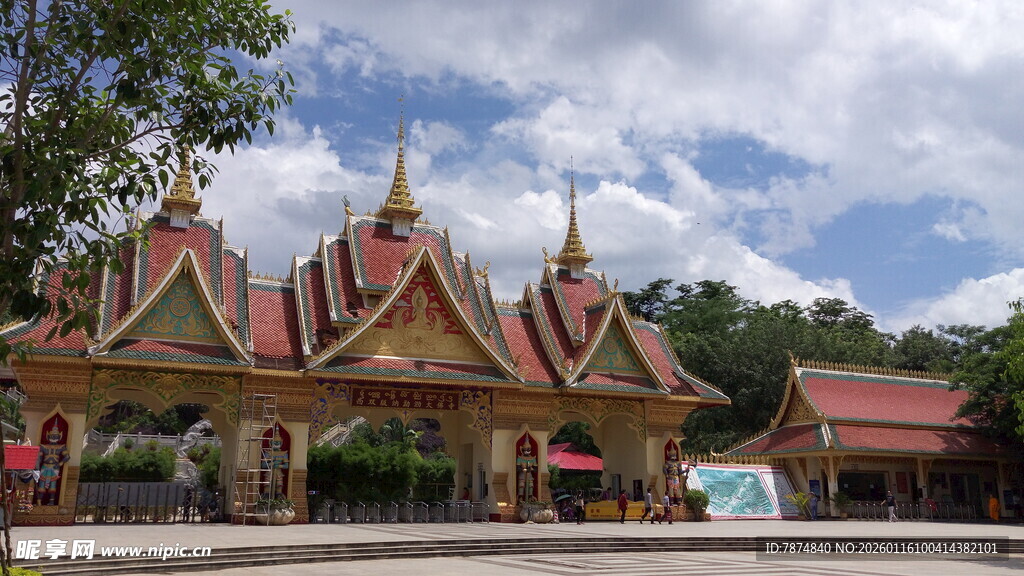 东南亚风格精美庙宇建筑