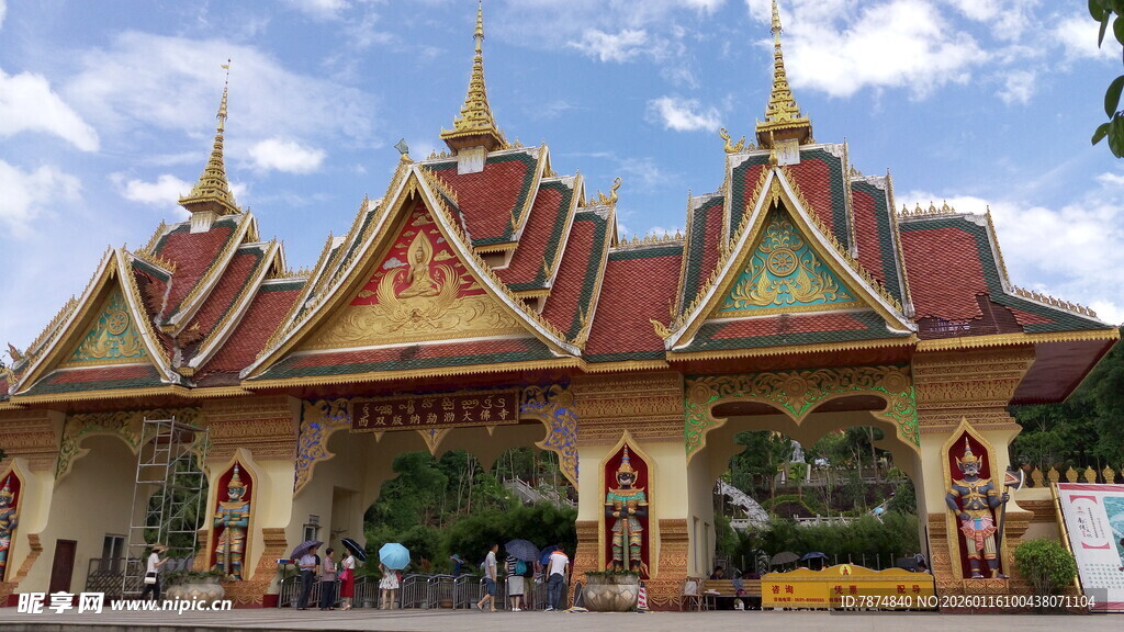 东南亚风格华丽庙宇建筑