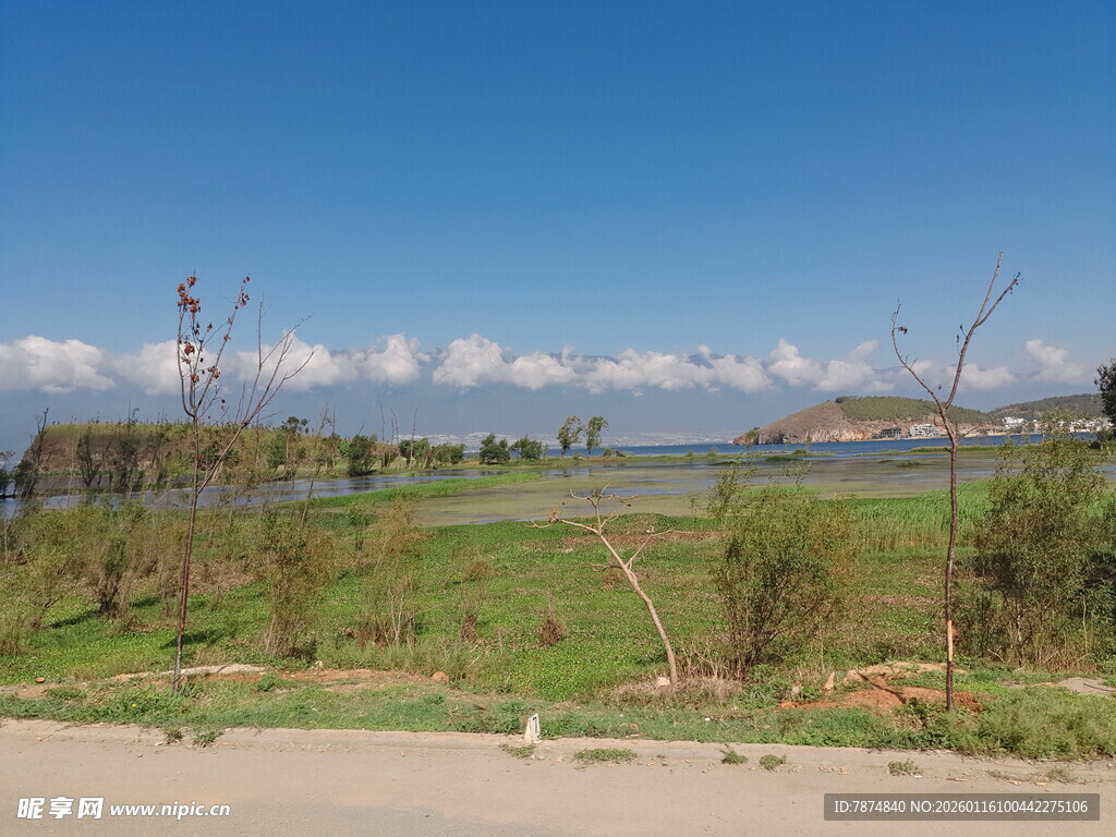 开阔田园风光美景