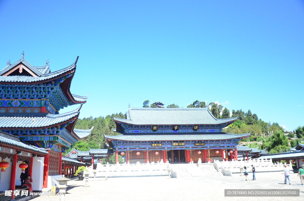 古色古香的中式传统建筑群