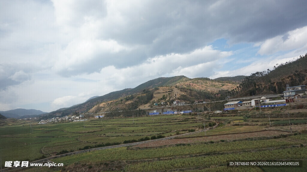 乡村田野风光美景