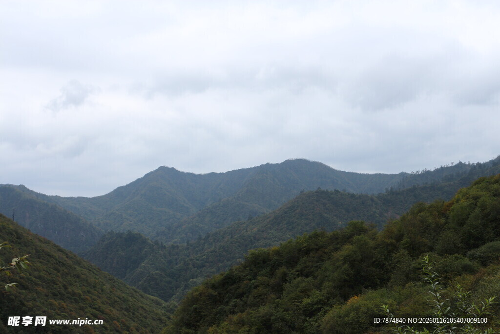 山峦叠翠的自然美景