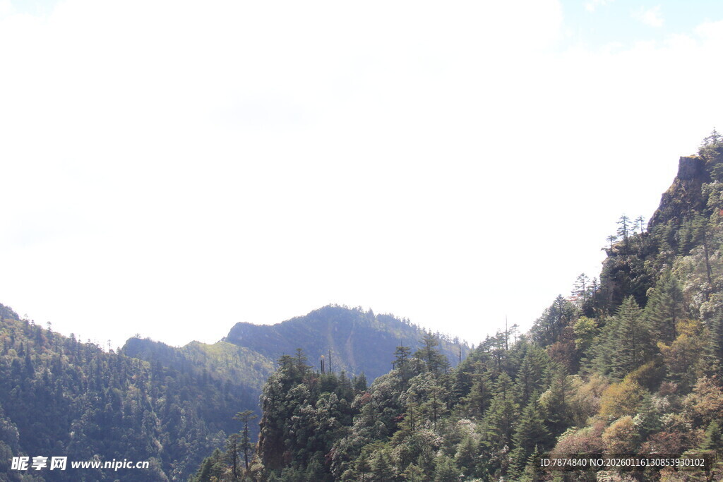 山峦叠翠间的自然美景