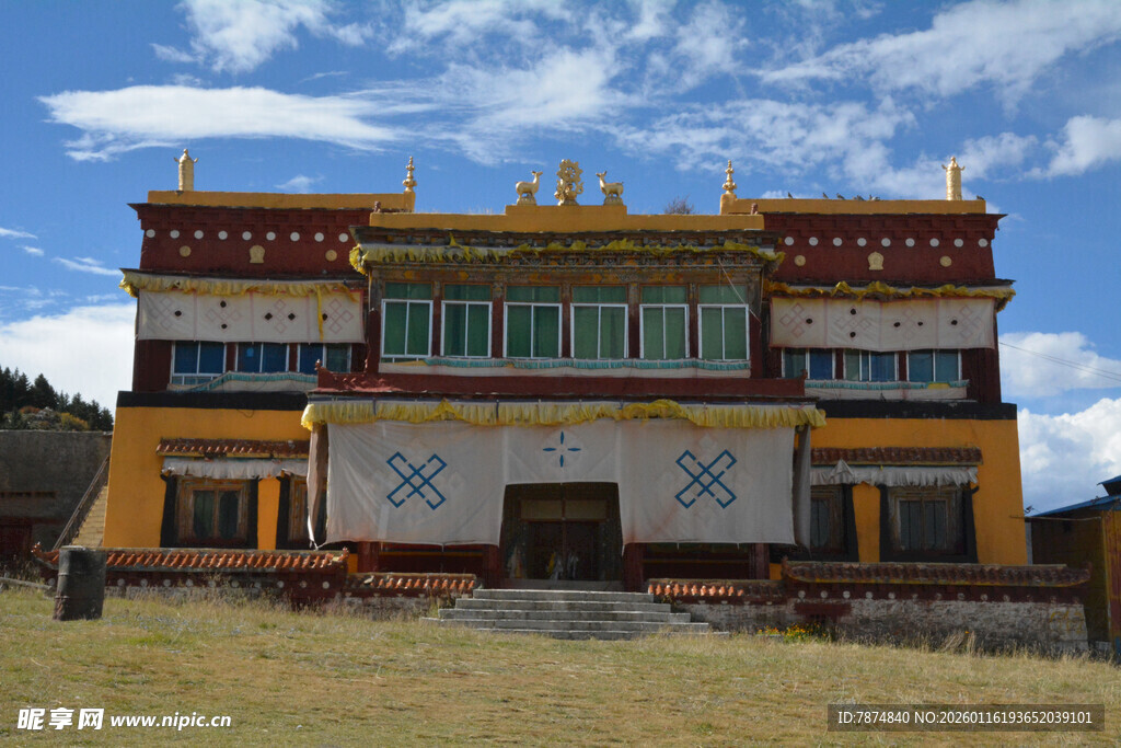 藏式寺庙建筑风采