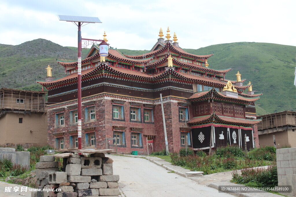 藏式寺庙建筑景观