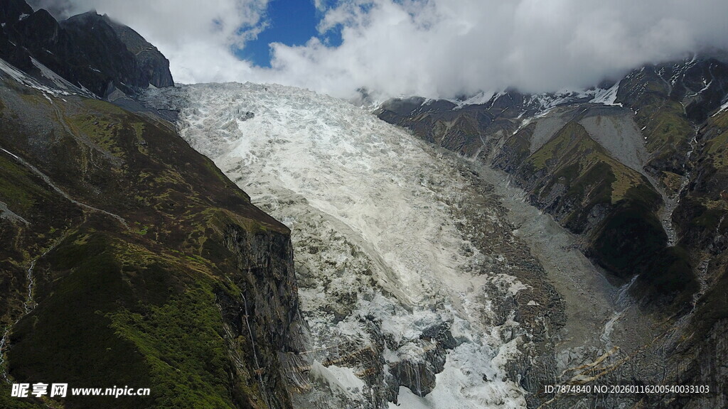 壮丽高山冰川景观