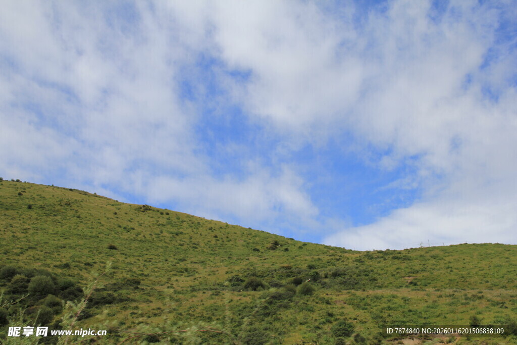 青山蓝天 自然美景如画