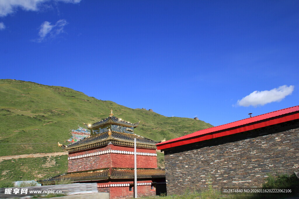 藏式建筑风光