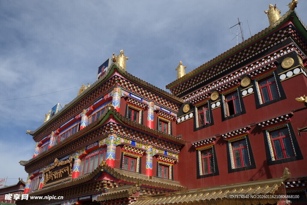 藏式风格寺庙建筑