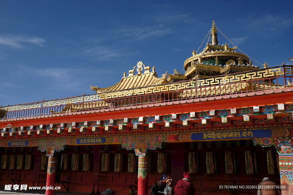藏式寺庙建筑景观