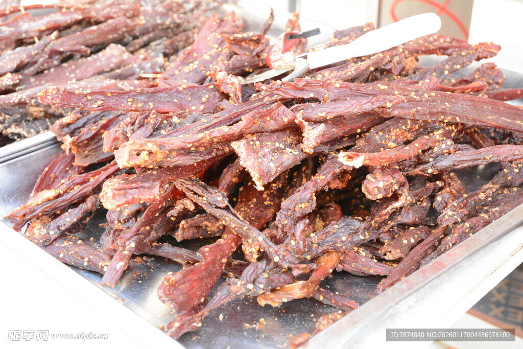 美味风干牛肉干展示