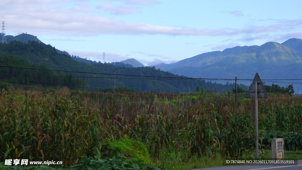 山间田园风光美景