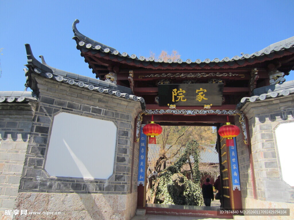 中式古门楼 传统韵味浓