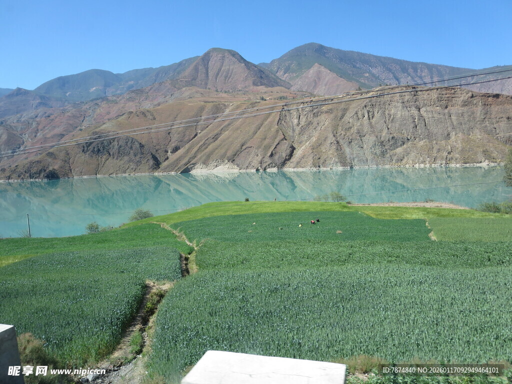 青山绿水间的田园风光