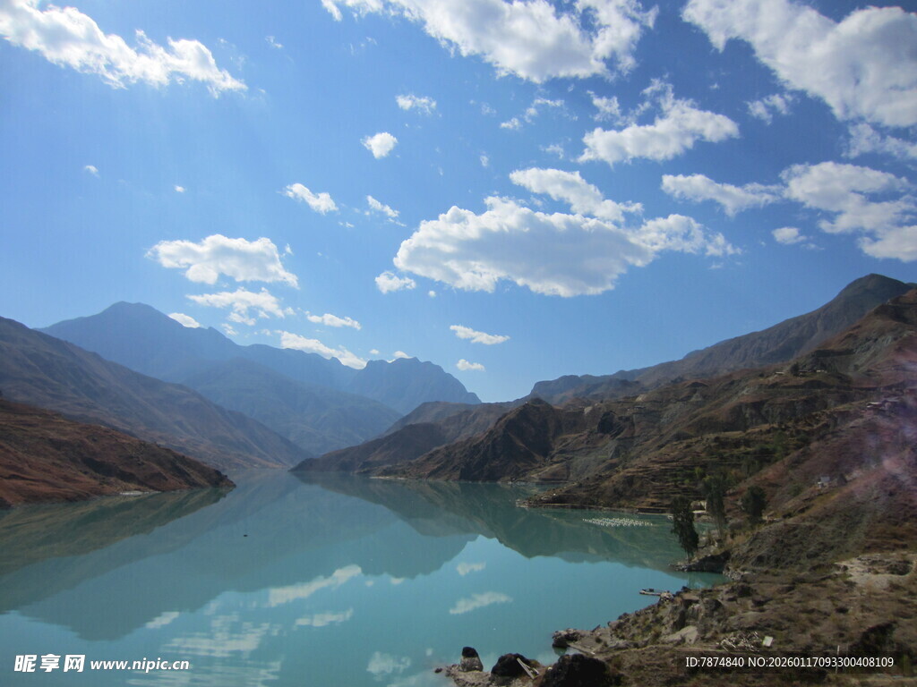 壮丽山水湖景风光