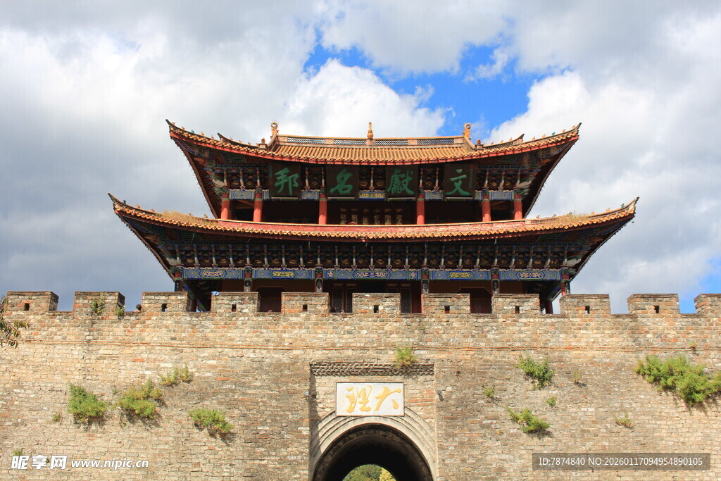 古城楼壮丽景观