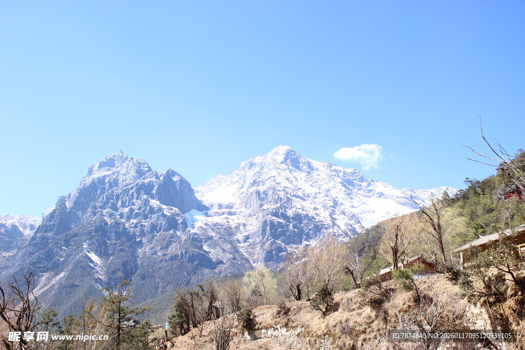 壮丽雪山风景