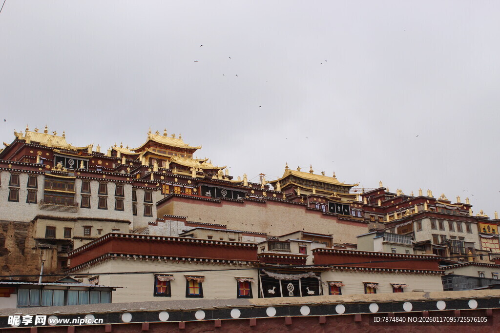 壮丽藏式建筑布达拉宫