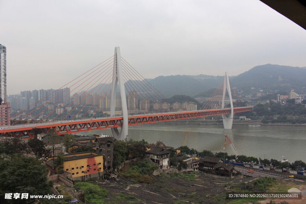 重庆跨江大桥壮丽景观