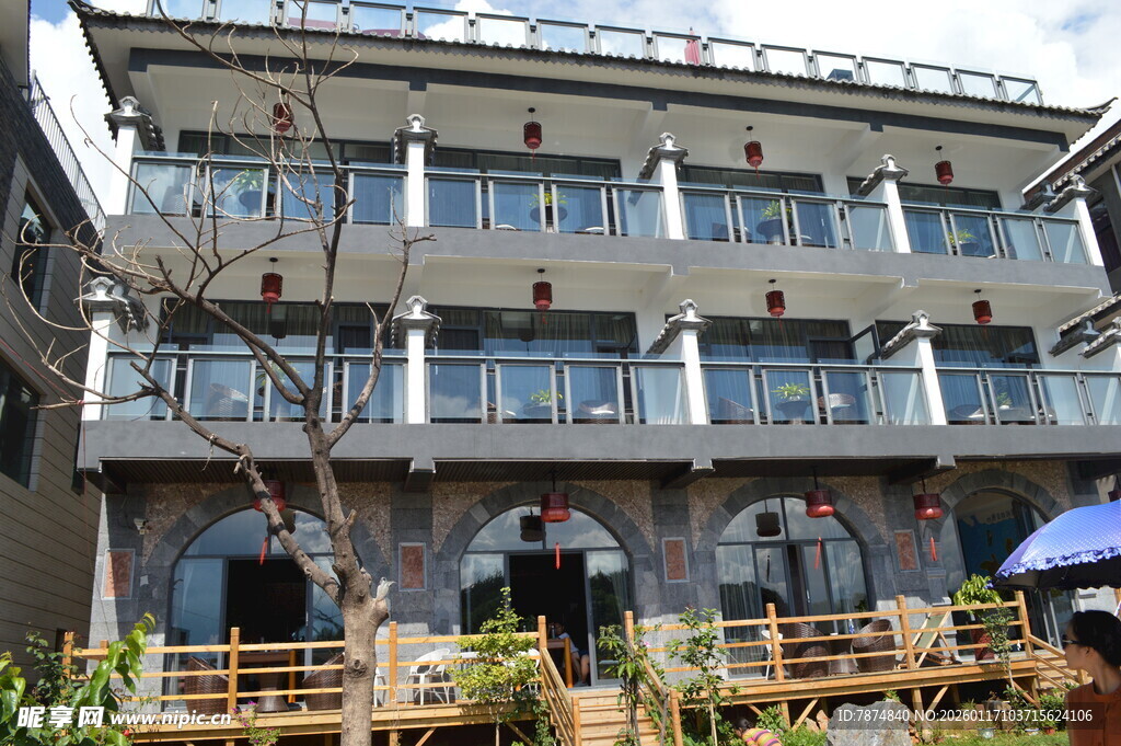 乡村特色多层民宿建筑