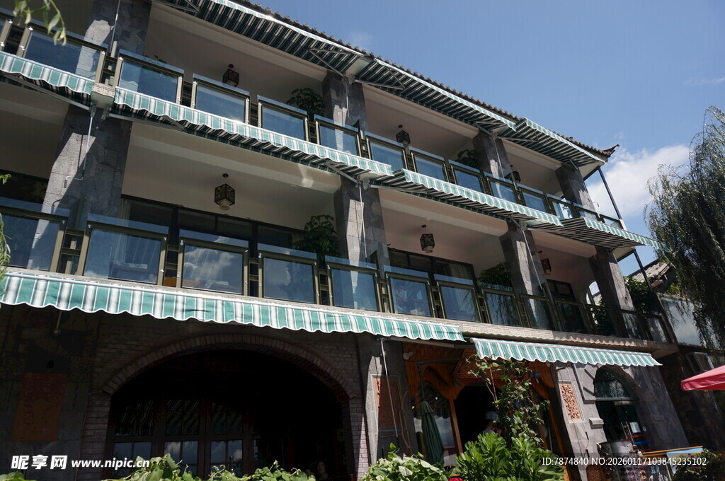 多层特色建筑外观景观
