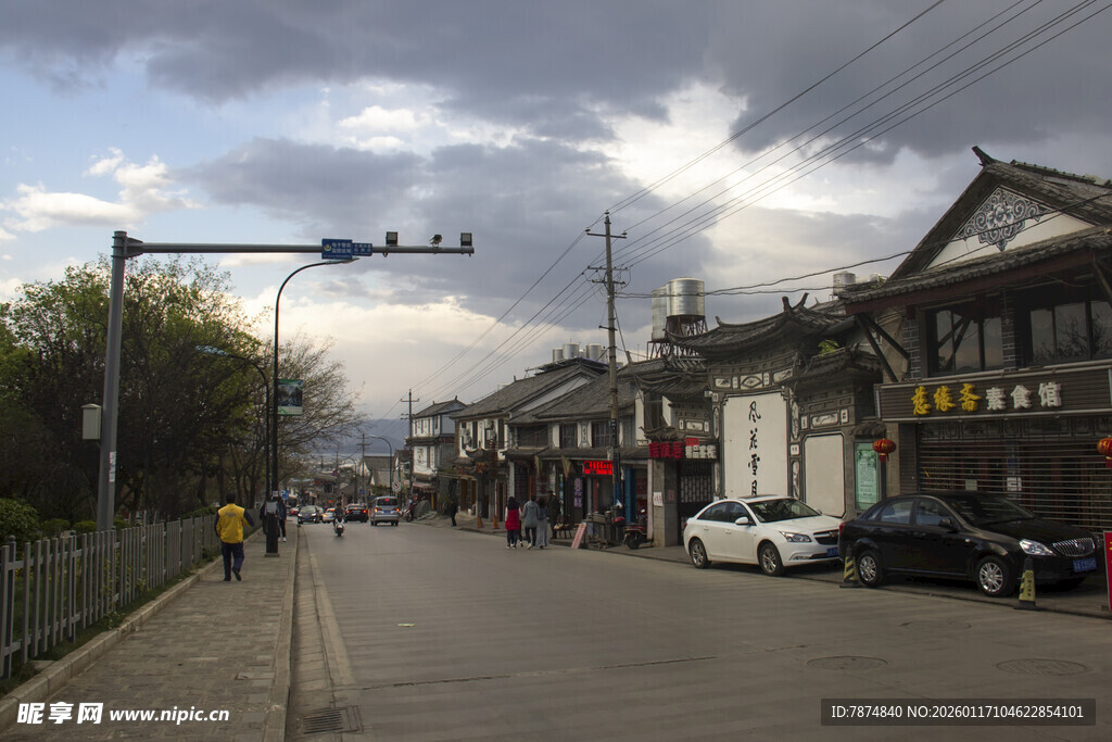 古街风貌 宁静街道景象