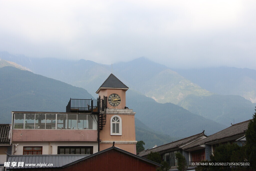 山间小镇建筑景观