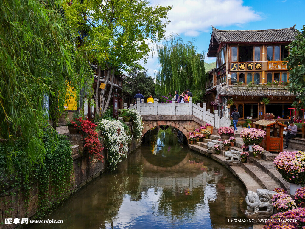 江南水乡小桥流水美景