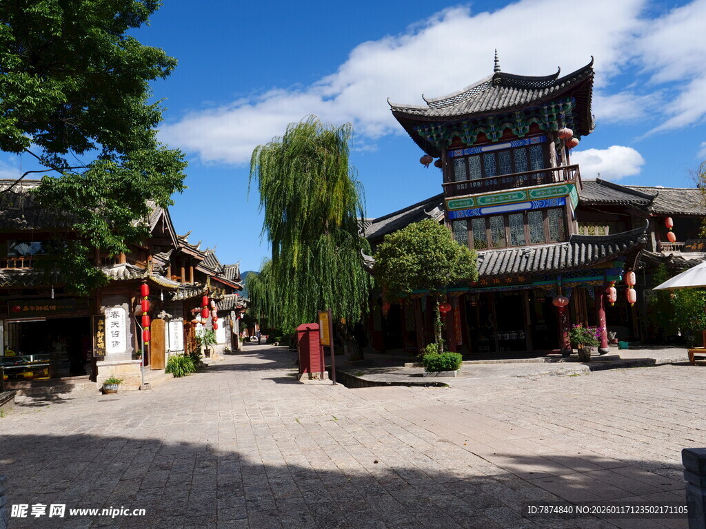 古色古香的中式传统建筑群