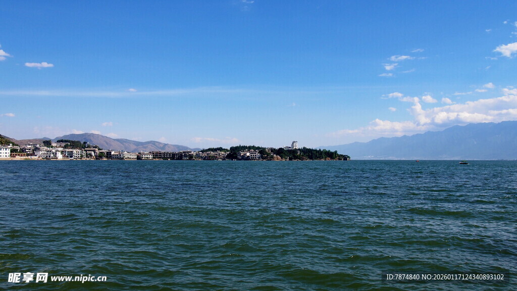 海滨风光 碧海蓝天小岛景