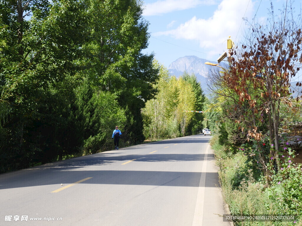 乡村公路骑行风景