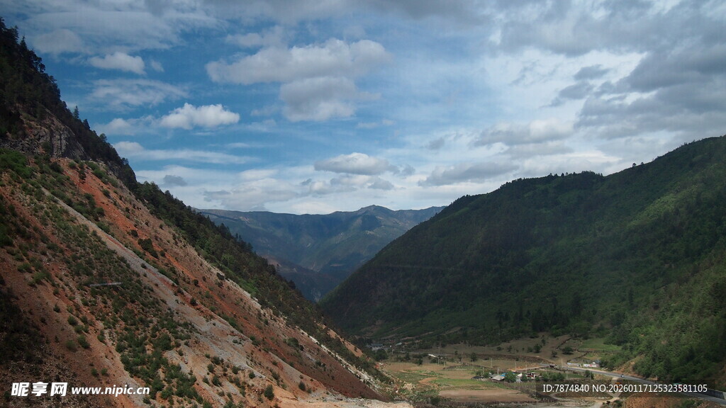 壮丽山谷风光