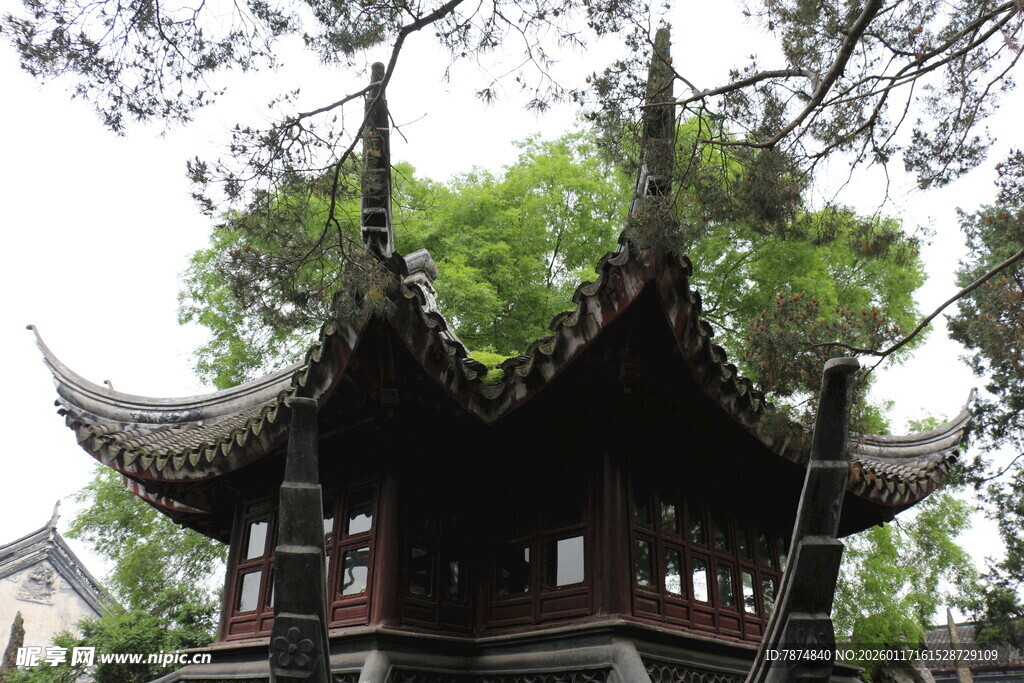 中式古典亭子 古韵悠然