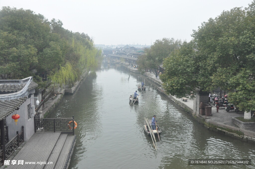 江南水乡河道风景