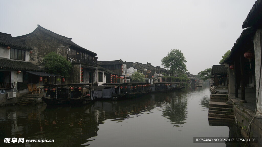 江南水乡河道风景