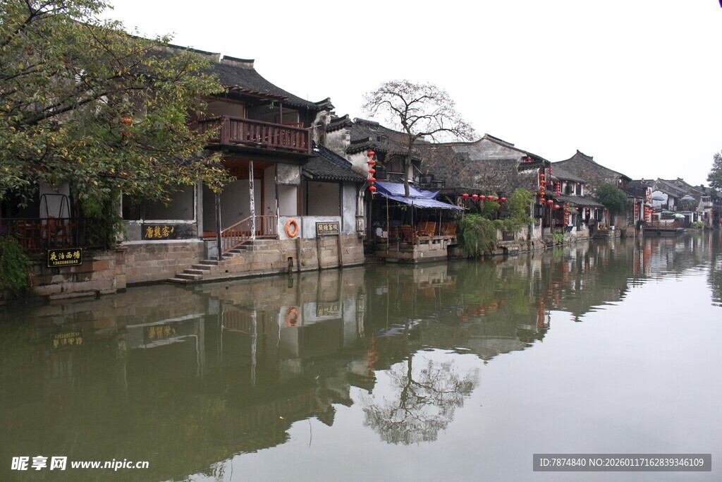 江南水乡古村落风景