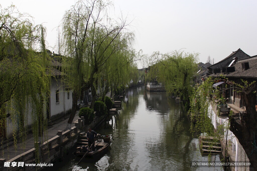 江南水乡河道景观