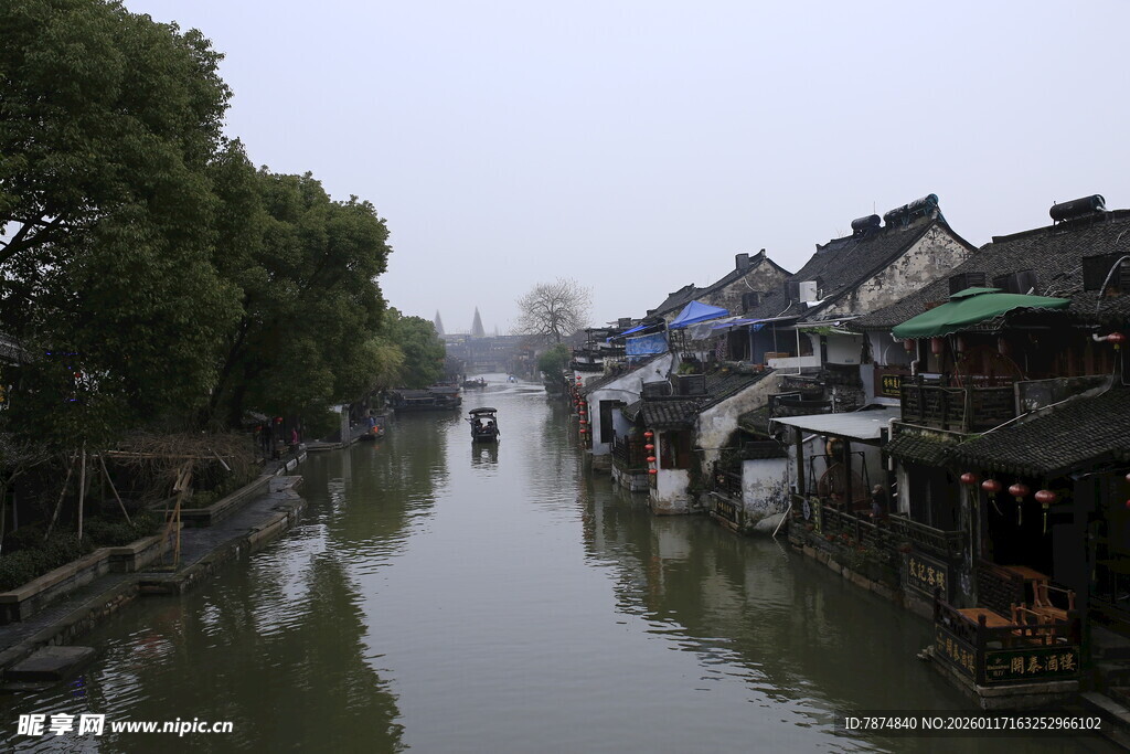 江南水乡河道风景